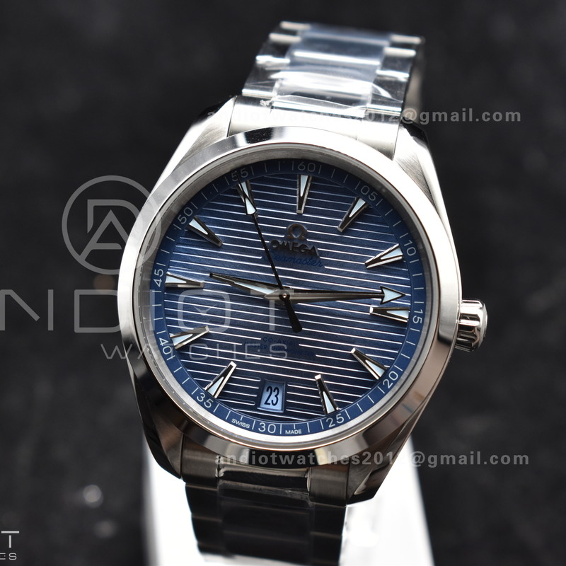 Aqua Terra 41mm VSF 1:1 Best Edition Summer Blue Dial on Stainless Bracelet A8900 Super Clone